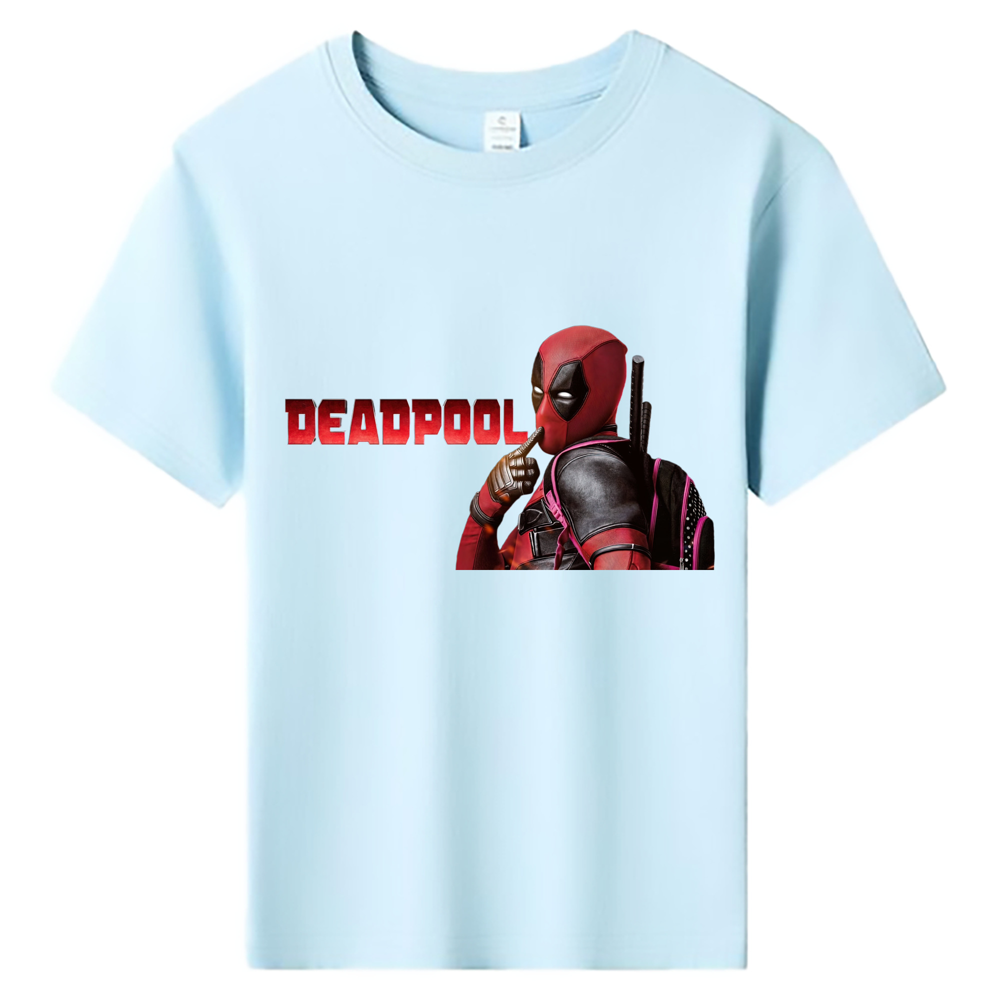 （画像用） Deadpool デッドプール 綿100％キッズTシャツ（フロントプリント）